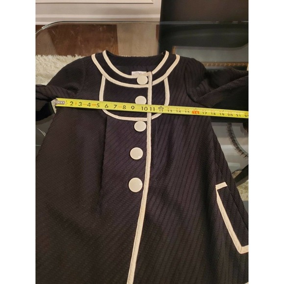 Tibi Newyork Women's Black 100% Cotton Long Sleeve Single Breasted Jacket Blazer - Picture 11 of 12